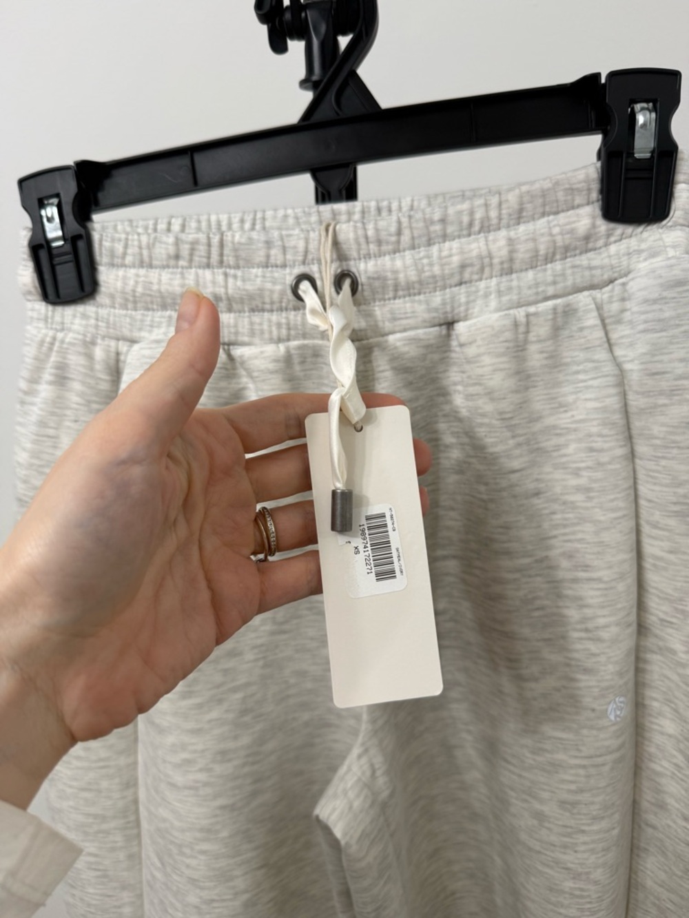 Altar'd State Wide-Leg Joggers in Off-White - Picture 5 of 6